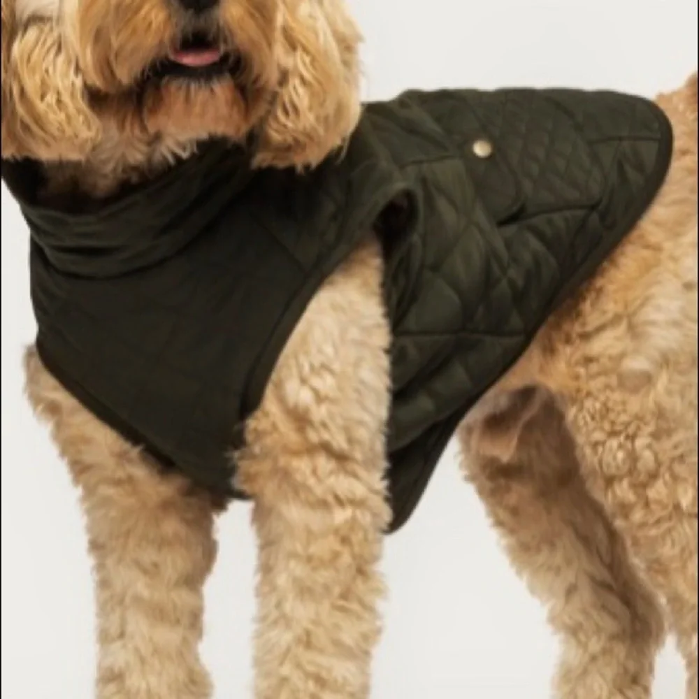 Fab Dog Quilted Barn Dog Coat - Black- Size 18”